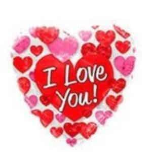 בלון I love you הליום 18 אינץ