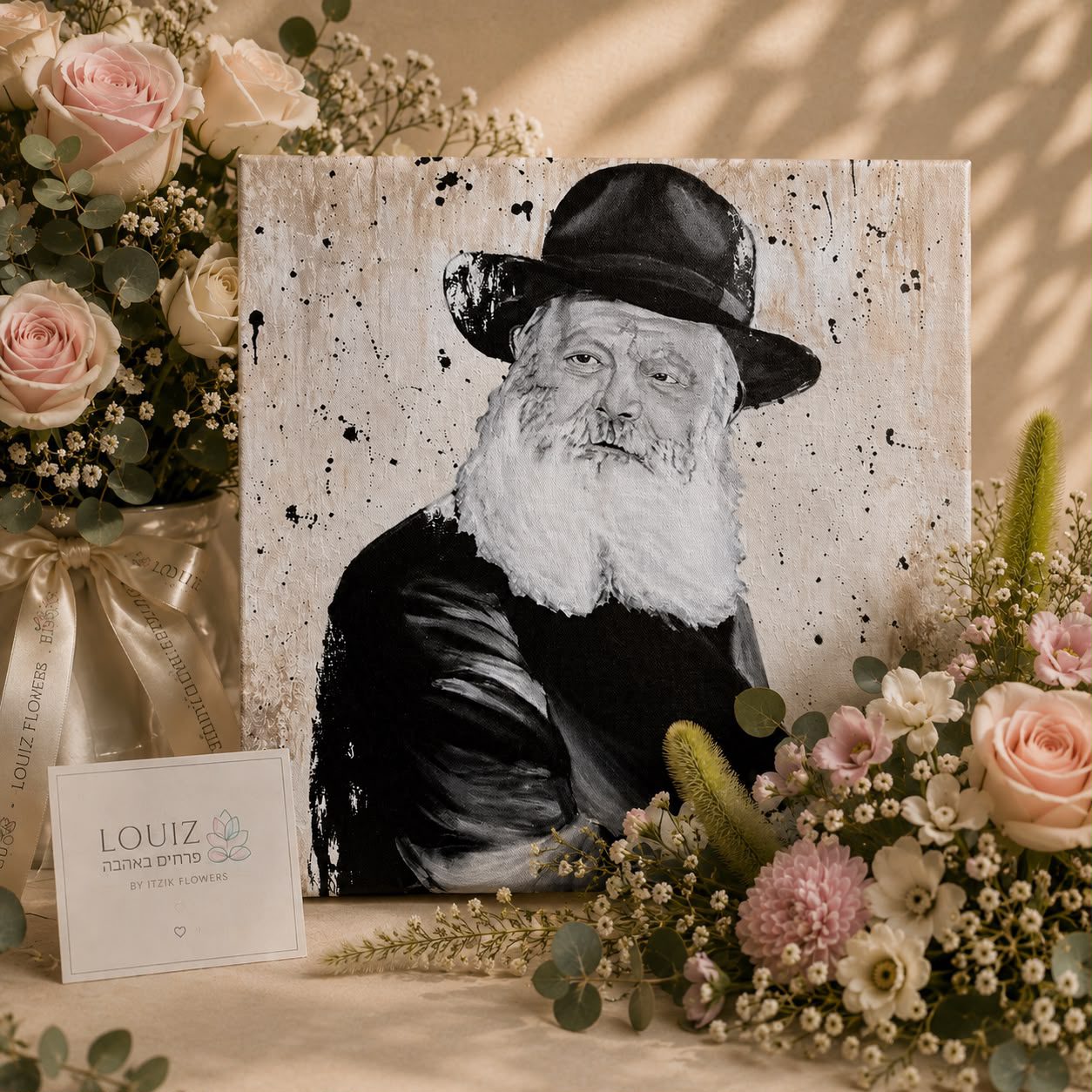 יצירת אמנות יוקרתית של הרבי מליובאוויטש